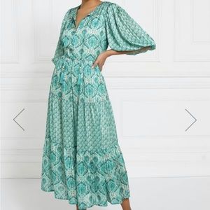 Gallery Overlay Printed MIDI Dress - new with tags - European brand